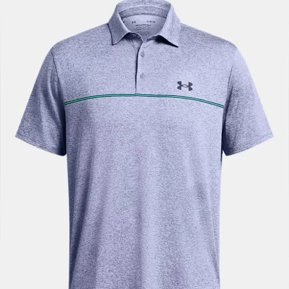 NWT New Under Armour Men’s Golf Playoff 3.0 Stripe Polo Extra Large XL UPF 40 - Picture 3 of 4